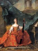 Jean Marc Nattier Madame Henriette playing the Gamba oil